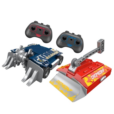 Радиоуправляемые роботы Битва роботов 2 штуки и арена MU253-1 1